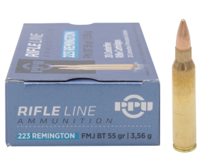 Патрон 223Rem PPU FMJ BT 3,56 г - 1