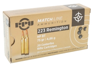 Патрон 223 R PPU 4.86g MATCH HPBT (20) [A-495]