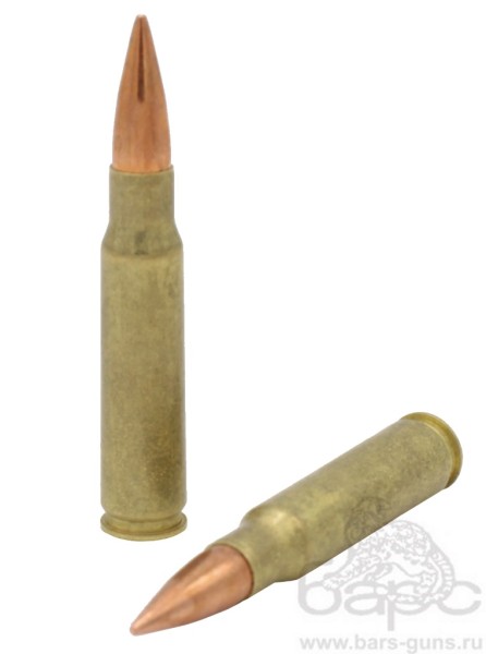 Патрон 308Win FMJ 12,8 Купра латунированная оболочка